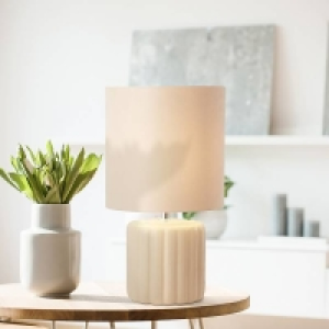 Phoebe Ceramic Table Lamp - Cream £25.00
