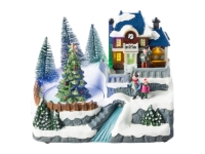 Livarno Home Animated Christmas Scene with LEDs < Music £17.99