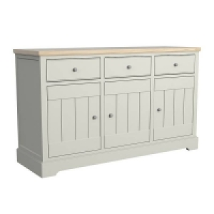 Country Living Kempton Large Sideboard - Oak & Stone