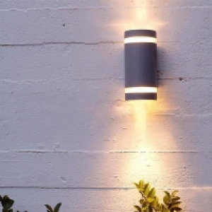 Lutec Focus Outdoor Wall Light - Dark Grey