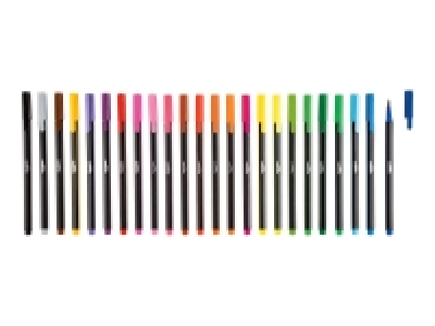 Crelando Brush Pens / Fineliner Pens - 24 pack