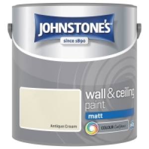Johnstones Paint Vinyl Matt Emulsion - Antique Cream 2.5L £10.00