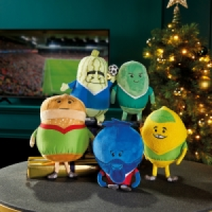 Plush Christmas Footballer Set