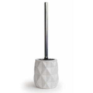 Home Design Geo Toilet Brush - White