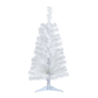 Homebase  3ft Tinsel White Christmas Tree