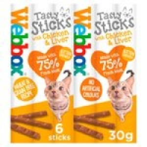 Webbox Cats Delight Chicken & Liver Tasty Sticks £0.99