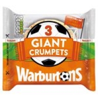 Ocado  Warburtons 3pk Giant Crumpets