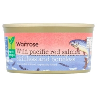 Waitrose  Waitrose Skinless & Boneless Wild Red Salmon