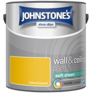 Johnstones Paint Soft Sheen Emulsion 2.5L - Yellow Diamond £10.00