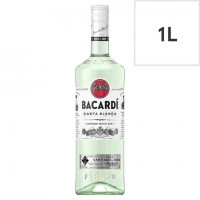 Tesco  Bacardi Carta Blanca Rum 1 Litre