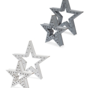 Aldi  Kirkton House Wooden Stars 2 Pack
