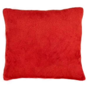 Homebase  Supersoft Cushion - Red - 43x43cm