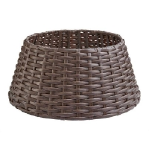 Dark Brown Circular Christmas Tree Skirt - 56cm £12.00