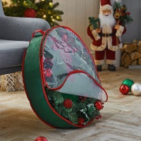 HomeBargains  Festive Feeling: Large Wreath Storage Bag