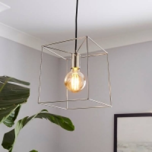 Edge 1 Light Pendant - Polished Nickel £25.00