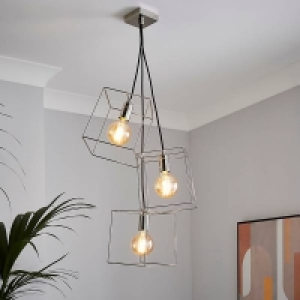 Edge 3 Light Cluster Pendant - Polished Nickel £60.00