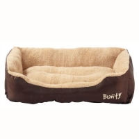 RobertDyas  Bunty Deluxe Large Soft Dog Bed - Brown