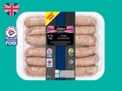 Deluxe 12 British Pork Sausages