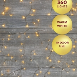 Warm White 360 Icicle Lights