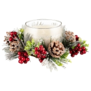Woodland Nature Berry Candle - Silver Glitter
