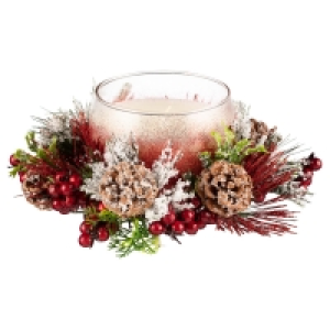 Woodland Nature Berry Candle - Red Glitter