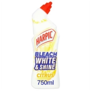 Harpic Bleach White & Shine Toilet Cleaner Citrus £1.60