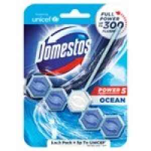 Domestos Power 5 Ocean Toilet Rim Block 1pc &pound;1.25