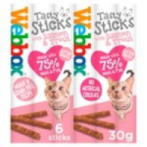 Webbox Cats Delight 6 Tasty Sticks with Salmon & Trout £1.20