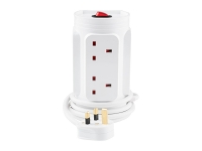Slivercrest Socket Tower/ Extension Cable/Socket Reel