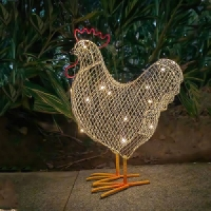 Homebase  Solar Mesh Chicken Garden Light