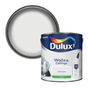 Homebase  Dulux White Mist - Silk Emulsion Paint - 2.5L