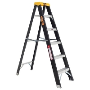 Homebase  Rhino Fibreglass Step Ladder - 6 Tread