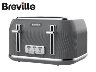 Breville Flow 4 Slice Toaster - Grey £29.99