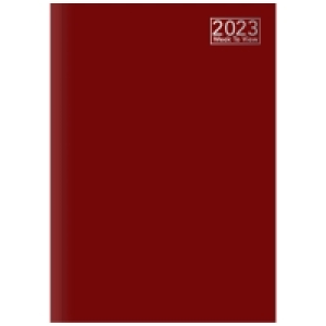 A5 Week to View Diary 2023 - Red
