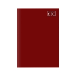 A5 Page a Day Diary 2023 - Red