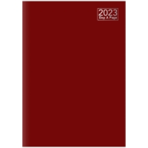 A4 Page a Day Diary 2023 - Red