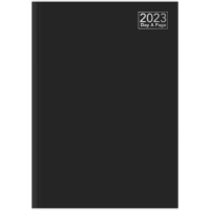 A4 Page a Day Diary 2023 - Black