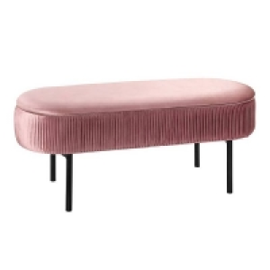 Pia Pleat Ottoman - Rose &pound;78.00