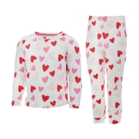 HomeBargains  Lots Of Love: Heart Print Pyjamas - Kids