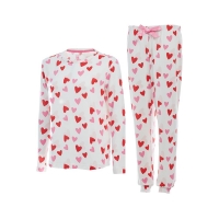 HomeBargains  Lots Of Love: Heart Print Pyjamas - Ladies