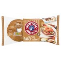 Morrisons  New York Bakery Co. Soft Seeded Bagel Thins