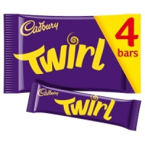 Cadbury Twirl Chocolate Bar Multipack 4 Pack £1.35