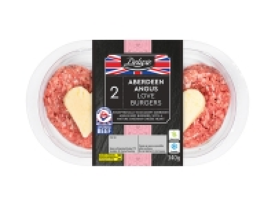 Deluxe 2 British Beef Aberdeen Angus Love Burgers
