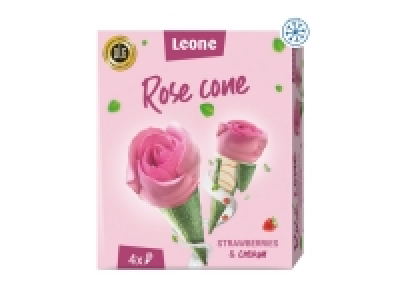 Leone Rose Cone Ice Cream