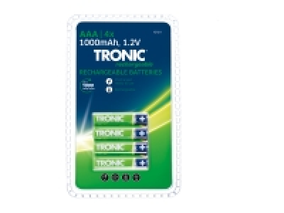 Tronic Rechargeable Batteries- 4 Pack