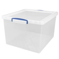 RobertDyas  Really Useful 62L Nestable Storage Box - Clear