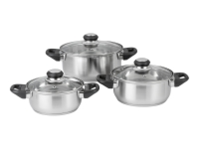 Ernesto 3 Piece Stainless Steel Pan Set