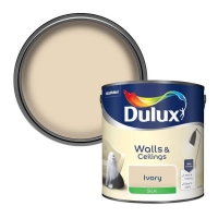 Homebase  Dulux Ivory - Silk Emulsion Paint - 2.5L