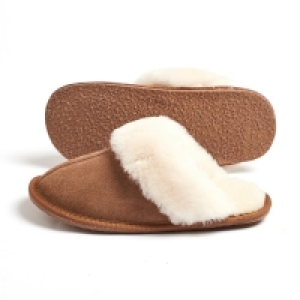 HomeBargains  Snugglers by Totes: Womens Sheepskin Slippers