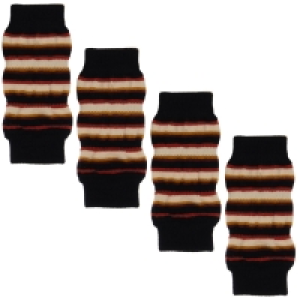 Perfect Paws Dog Leg Warmers - Black Stripe